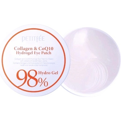 PETITFÉE Collagen & CoQ10 Hydrogel Eye Patch - Хидрогелни Пачове за Очите с Колаген и CoQ10 60бр