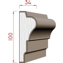 Dekora-Stuck Šambrána 120x41mm 311250