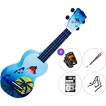 Mahalo Hawaii Premium SET Hawaii Blue Burst Сопрано укулеле (MD1HA-BUB-PREMIUM-SET)