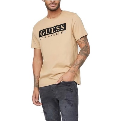 Guess pánské tričko Greg Tee béžové