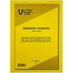 VECTRALINE Формуляр за командировъчна заповед VECTRALINE A/4 стоящ 25x2 листа B18-73/V (B18-73/V)