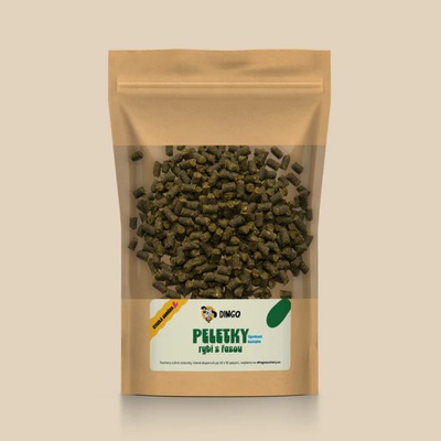 DINGO Peletky ryba s riasou bezlepkové 150 g