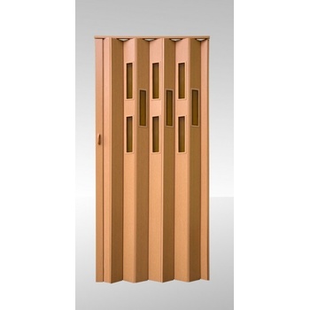 Garnyze-levne.cz Shrnovací dveře prosklené Dub Šířka (cm): 83, Výška (cm): 203