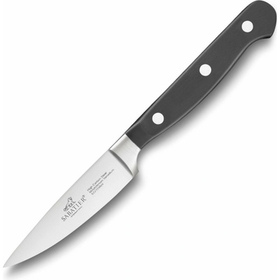 Nôž na krájanie / lúpanie PLUTON 10 cm, nerezové nity, čierna, Lion Sabatier
