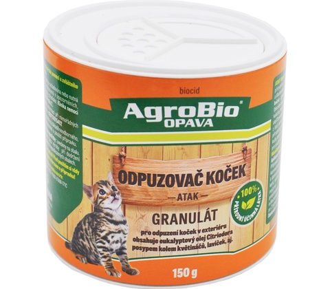 Agrobio Odpuzovač koček granulát Atak 150 g