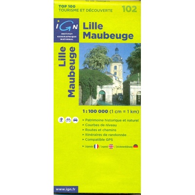 Lille Maubeuge 1:100 000 mapa