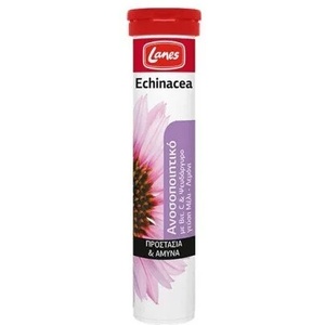 Lanes Хранителна добавка витамин C +Ехинацеция ефервецентни таблетки , Lanes Echinacea with Vitamin C and Honey Lemon flavor 20 eff tabs