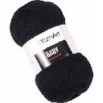 YARNART Baby 585 Black Плетива прежда (Baby 585)