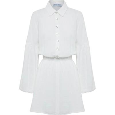 St MRLO Рокля тип риза 'TOPEKA' бяло, размер 16