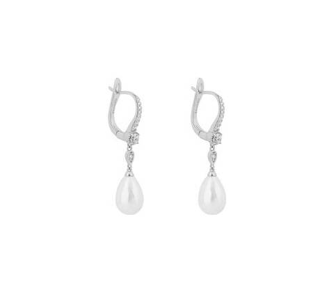Diamonfire Stříbrné náušnice E6201