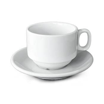 Jin bo yang HORECANO-BASICS-Чаша за чай с чинийка 200ml (PV008) (016720)