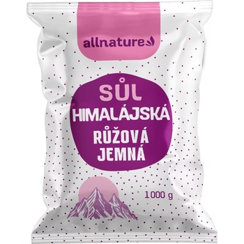 Allnature himalájská sůl růžová jemná 1 kg