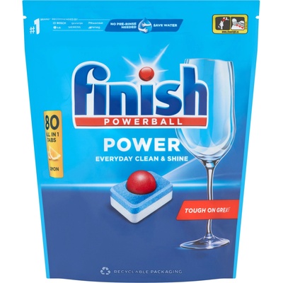 Finish All in 1 Max Lemon таблетки за миялна машина 80бр + подарък проба продукт (5997321733579)