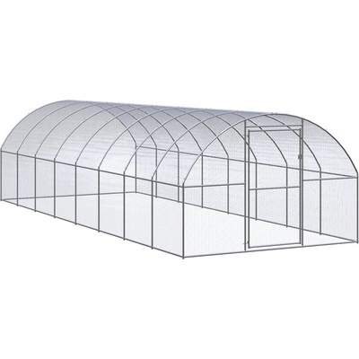vidaXL Venkovní klec pro kuřata 3 × 8 × 2 m pozinkovaná ocel 9799.3095466