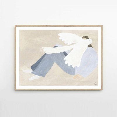 Moikka Plagát Bright Bird by Clara Schicketanz 70x100 cm