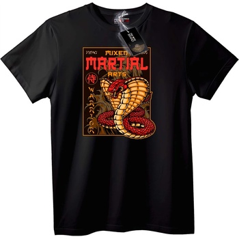 NOONEBRAND Тениска Бойни Изкуства Кобра - 7XL, Black