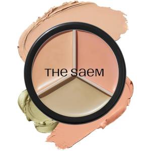 the SAEM Cover Perfection Triple Pot Concealer - 01 Correct Beige - Контуриращ Коректор 4.5г