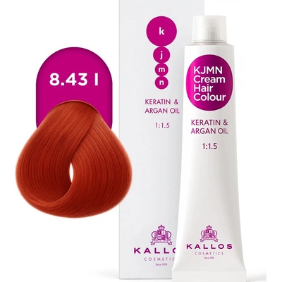 Kallos KJMN barva na vlasy 8.43l 100 ml