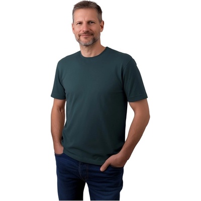 Jožánek pánské tričko Marek krátký rukáv lahvově zelené