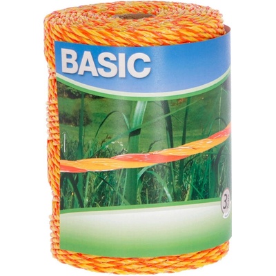 Agrofortel Ohradníkové lanko BASIC 250 m, 3 × 0,20 mm Niro, žltá/oranžová