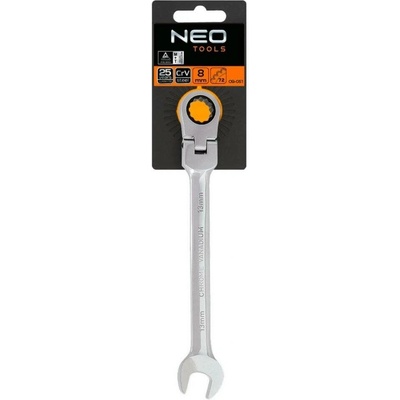 Neo Tools Klíč plochý očkový s kloubem a ráčnou 21 mm 09-062