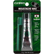 Clubman Moustache Wax Color Touch Up barevný vosk na vousy Black černá 14 g