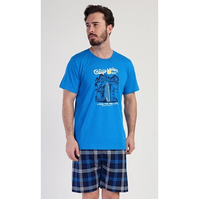 Vienetta MAN pánské pyžamo šortky California modrá