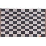 Mette Ditmer Denmark Антрацитен/бежов килим за баня за душ от органичен памук 50x80 cm Retro - Mette Ditmer Denmark (RETBMB98)