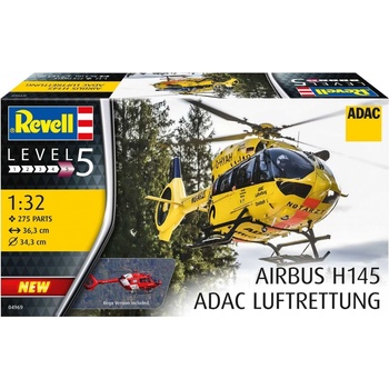 Revell vrtulník H-145 ADAC/REGA Plastic ModelKit 04969 1:32