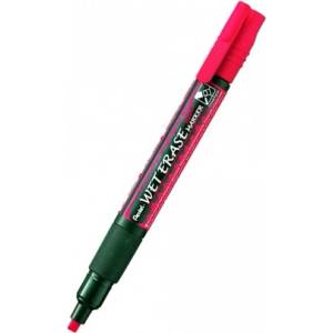 Pentel Маркер Pentel SMW26, червен, от 2.0 до 4.0 mm, за различни повърхности, тебеширен, с два върха (OK27913)