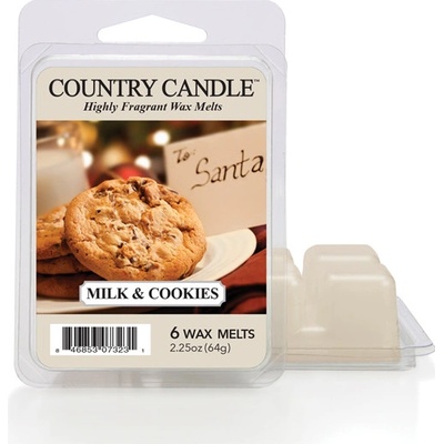 Country Candle Milk & Cookies Vonný Vosk 64 g