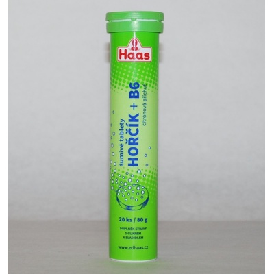 Haas Hořčík+B6 citron 20 šumivých tablet