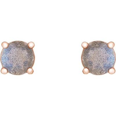 Eppi Elegantné zlaté náušnice s labradoritmi Olivette E41814