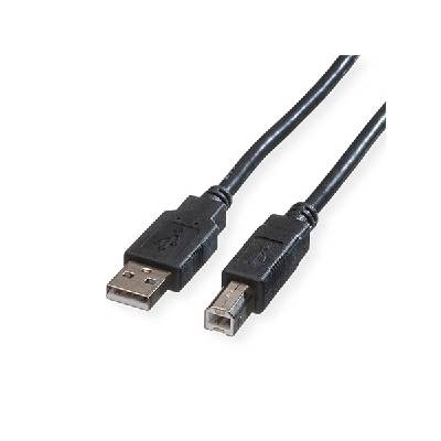 11.02. 8808, USB2.0 A-B, 0.8m, 480 Mbit/s, черен (11.02.8808)