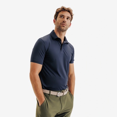 INESIS Pánské golfové polo s krátkým rukávem WW900 modrá L