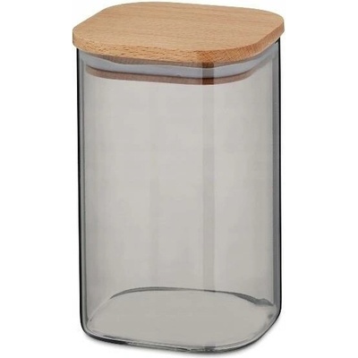 Kela Sklo /dřevěná úložná Zavařovací Sklenice NEA 1100ml