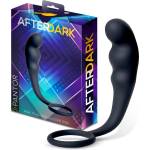 Afterdark Pantor Anal Plug with Silicone Ring Black