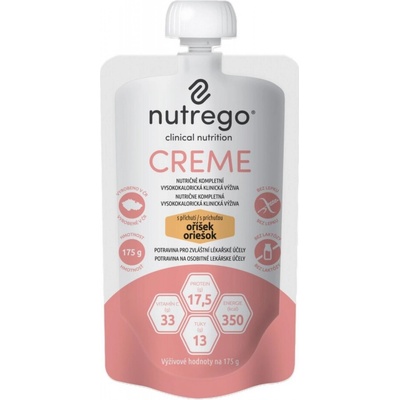 NUTREGO CREME S PŘÍCHUTÍ OŘÍŠEK POR SOL 12X175G