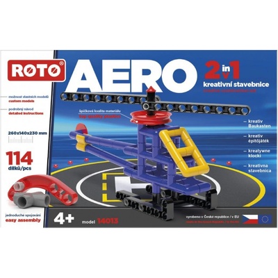 Efko Stavebnica Roto Aero 2v1 Vrtulník, 114 ks