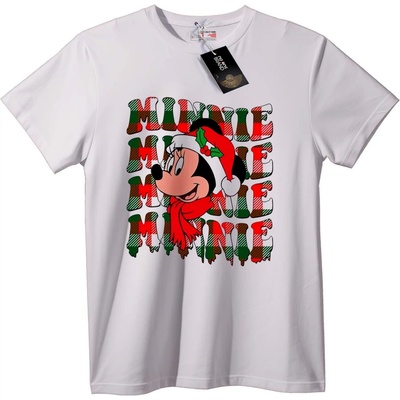 NOONEBRAND Тениска Minnie Mouse Коледна - 2XL, Black