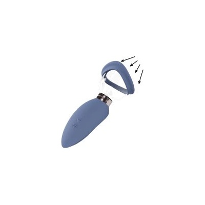 SHOTS TOYS Arousing - Презареждаема помпа за вулва и гърди, синя (P25747)
