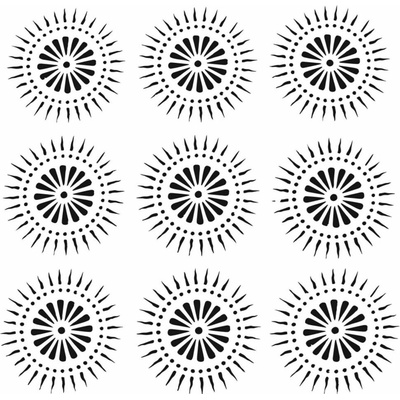 Šablona TCW 6"x6" (15,2x15,2 cm) - Petal Burst – Zboží Dáma