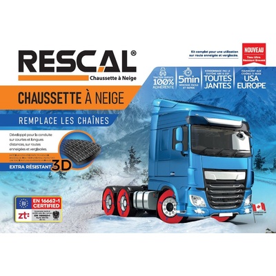 Rescal Текстилни вериги за сняг за камион и автобус Rescal - размер 180 - 2бр (RX-180)