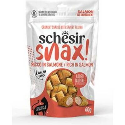 Schesir Cat Snax! pochoutka Lososové polštářky 60 g
