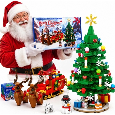 Sada adventných **LEGO** kociek na Vianoce, 24 dní