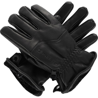 ALPINE PRO Ски кожени ръкавици ALPINE PRO UWEQE черни ALPINE PRO | Cheren | МЪЖЕ | S