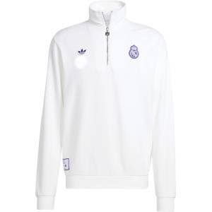Adidas Блуза Adidas Men's Real Icon Sweater Performance Crew Sweatshirt - White