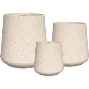  Глинена кашпа 40275 Terrazzo 06, 55 × 55 × 56 см, бежов