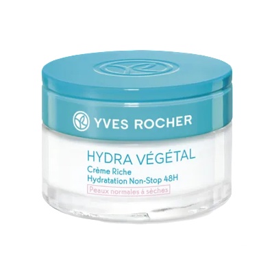 Yves Rocher Hydra Vegetal 48H Non-stop Moisturizing Rich Cream 48ч нон-стоп хидратиращ крем за нормална към суха кожа 50мл