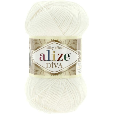 Alize Diva 1055 ľadová biela